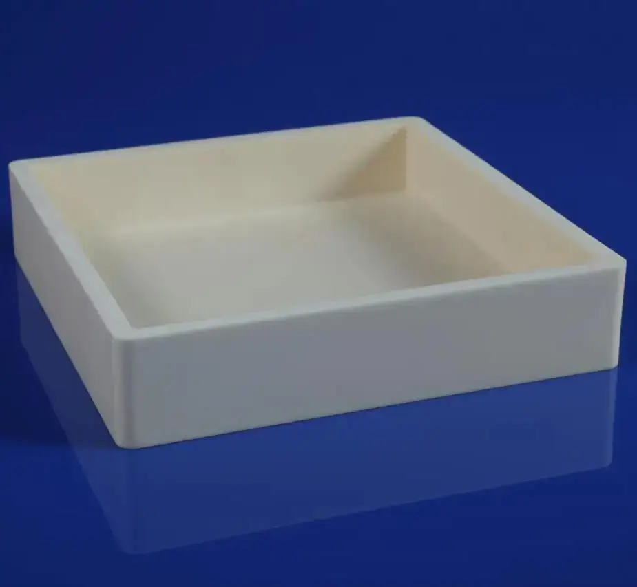 Aluminum oxide square ceramic crucible3