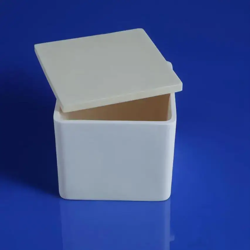 Aluminum oxide square ceramic crucible5