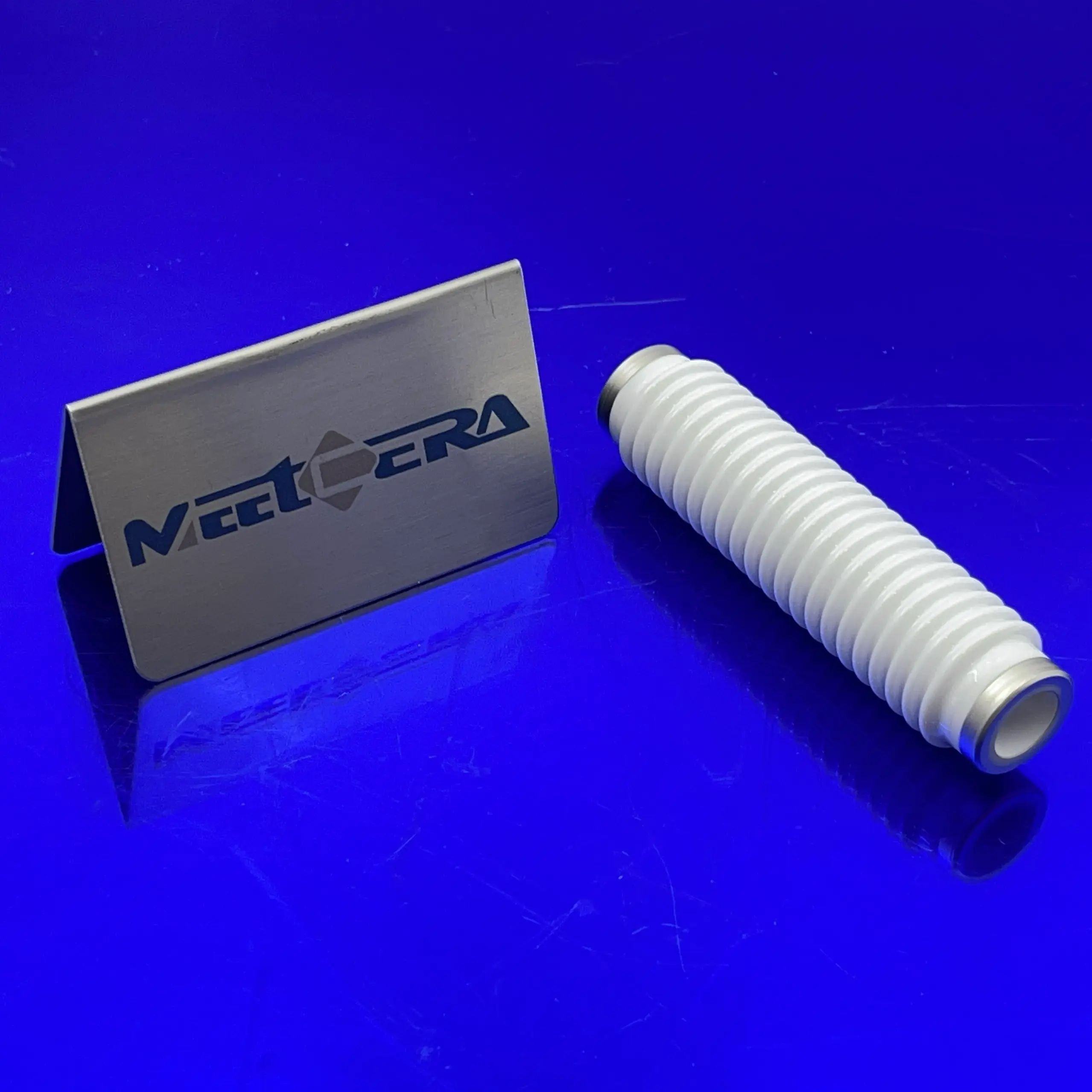 Metallized corrugated ceramic tube2