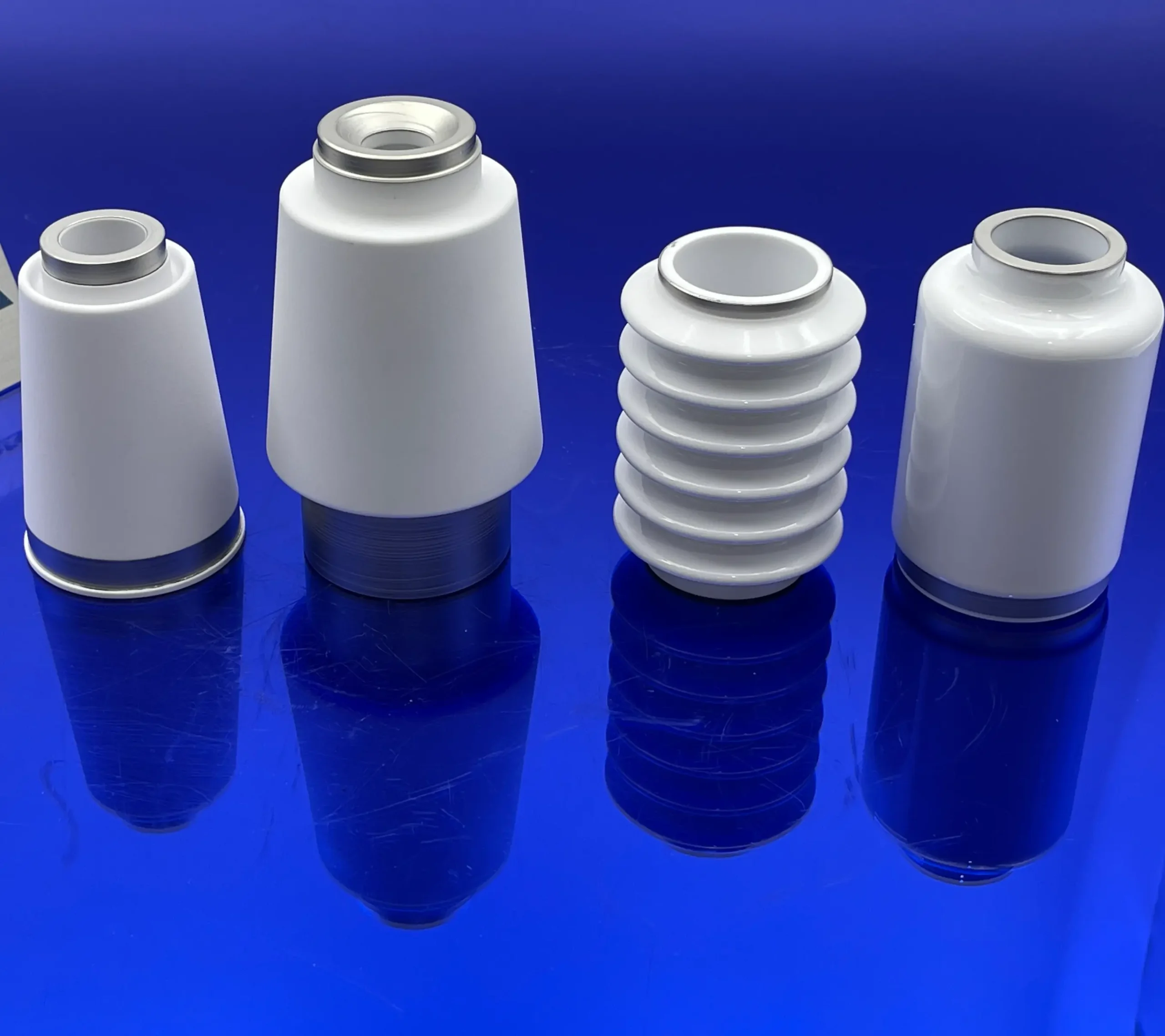 Metalized cylindrical ceramic collection